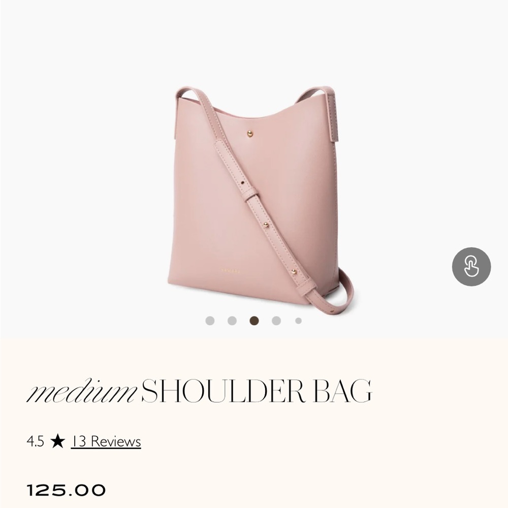 Samara by Anthropology Began Leather Medium Shoulder Bag